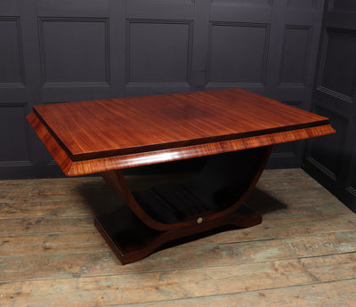 French Art Deco Table with U Base