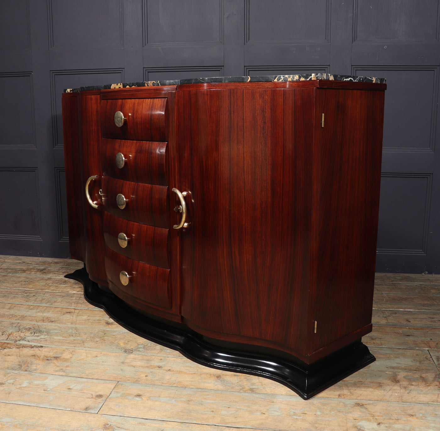 French Art Deco Rosewood Sideboard