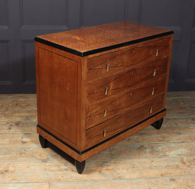 Art Deco Chest of Drawers in Birds Eye Maple