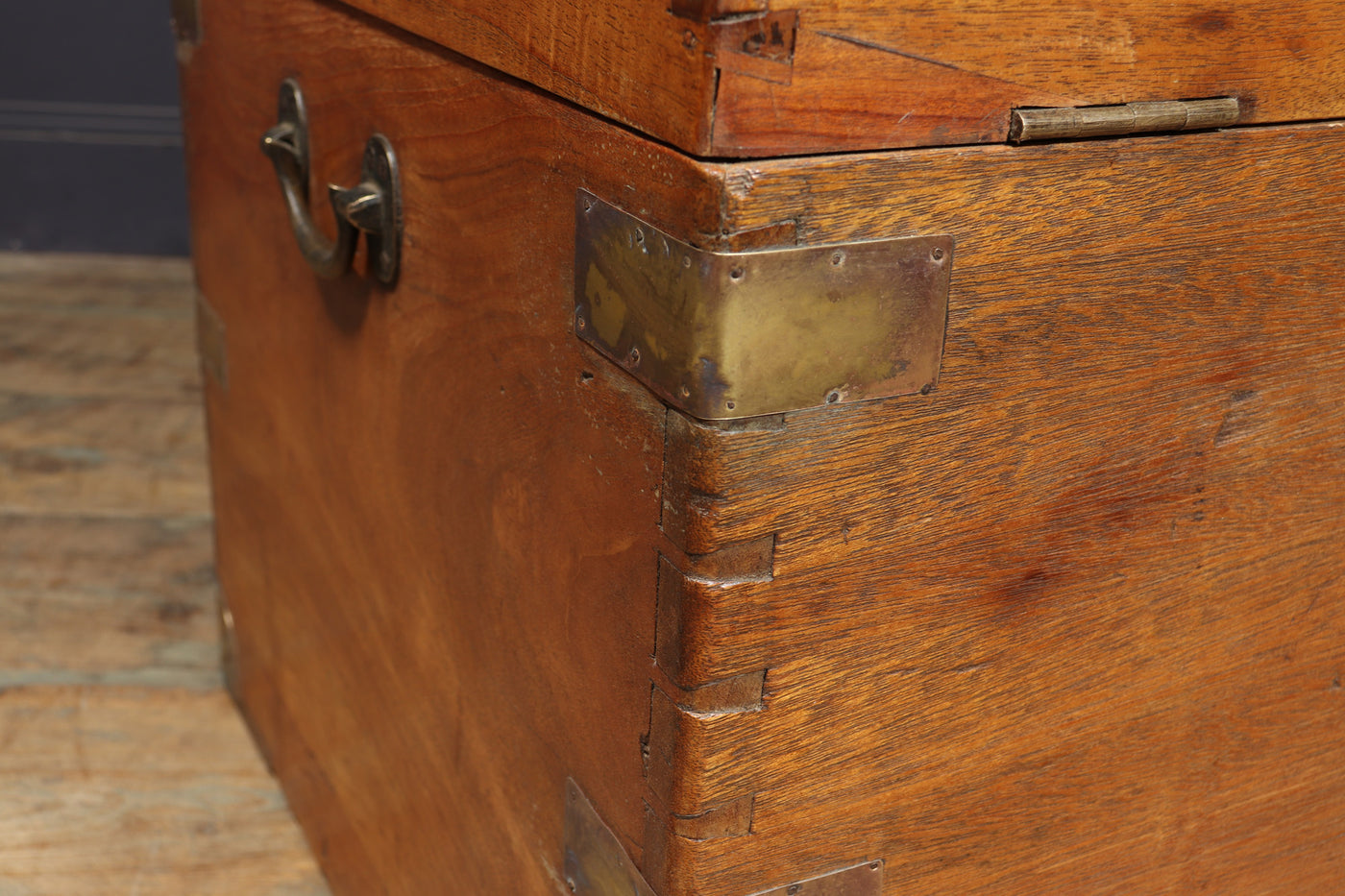 English Antique Camphor Wood Box