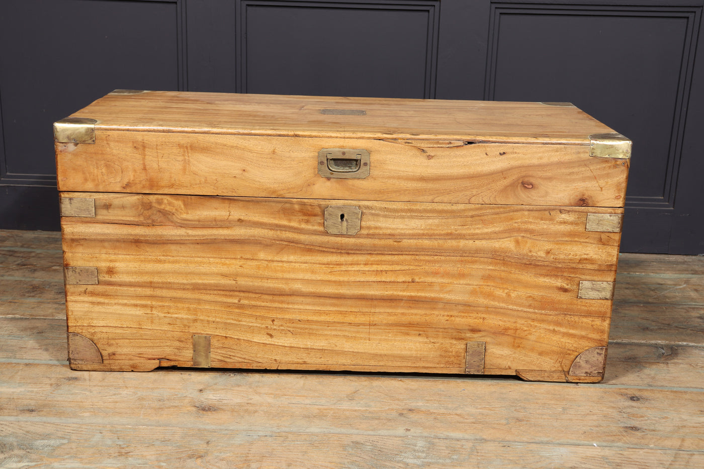 English Antique Camphor Wood box 
