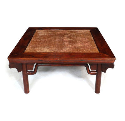 Chinese Rattan top Kang Table c1880 front