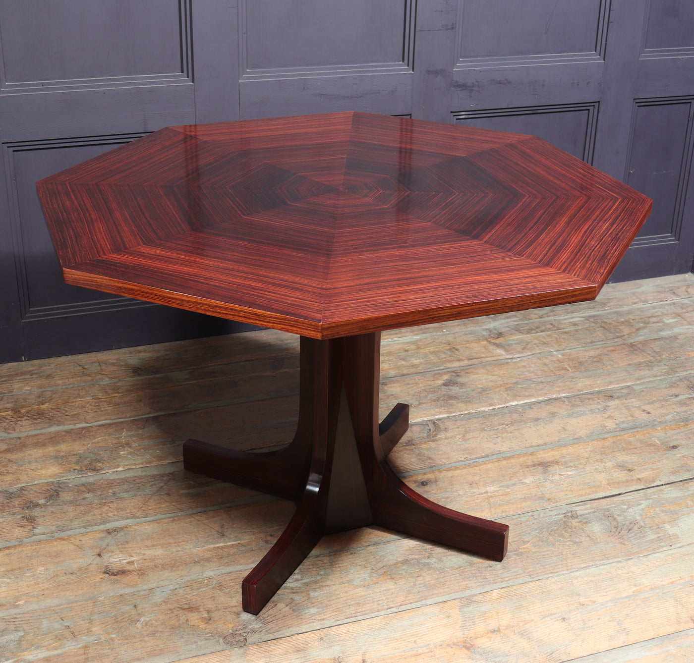 Italian Mid Century Dining Table in Rosewood room2