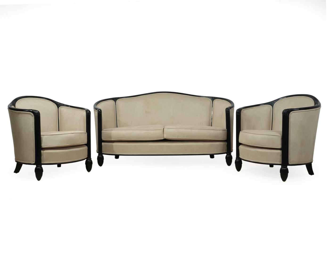 French Art Deco Chairs and Sofa by Paul Follot c1920