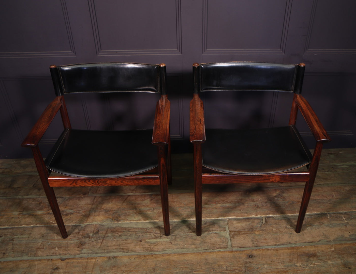 Mid Century carver Chairs by Arne Vodder