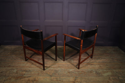 Mid Century Dining Chairs by Arne Vodder carvers