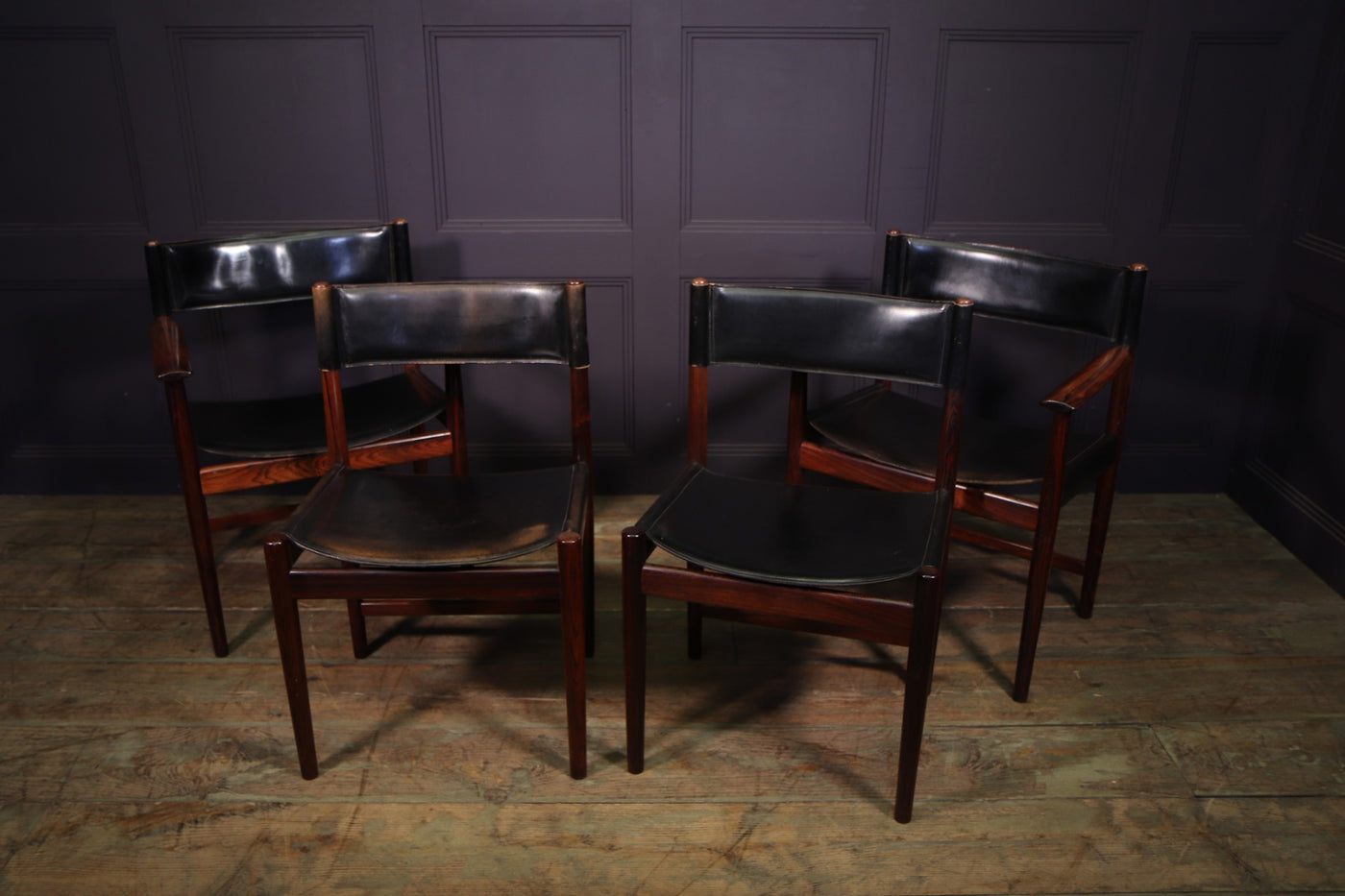 Mid Century Dining Chairs by Arne Vodder four