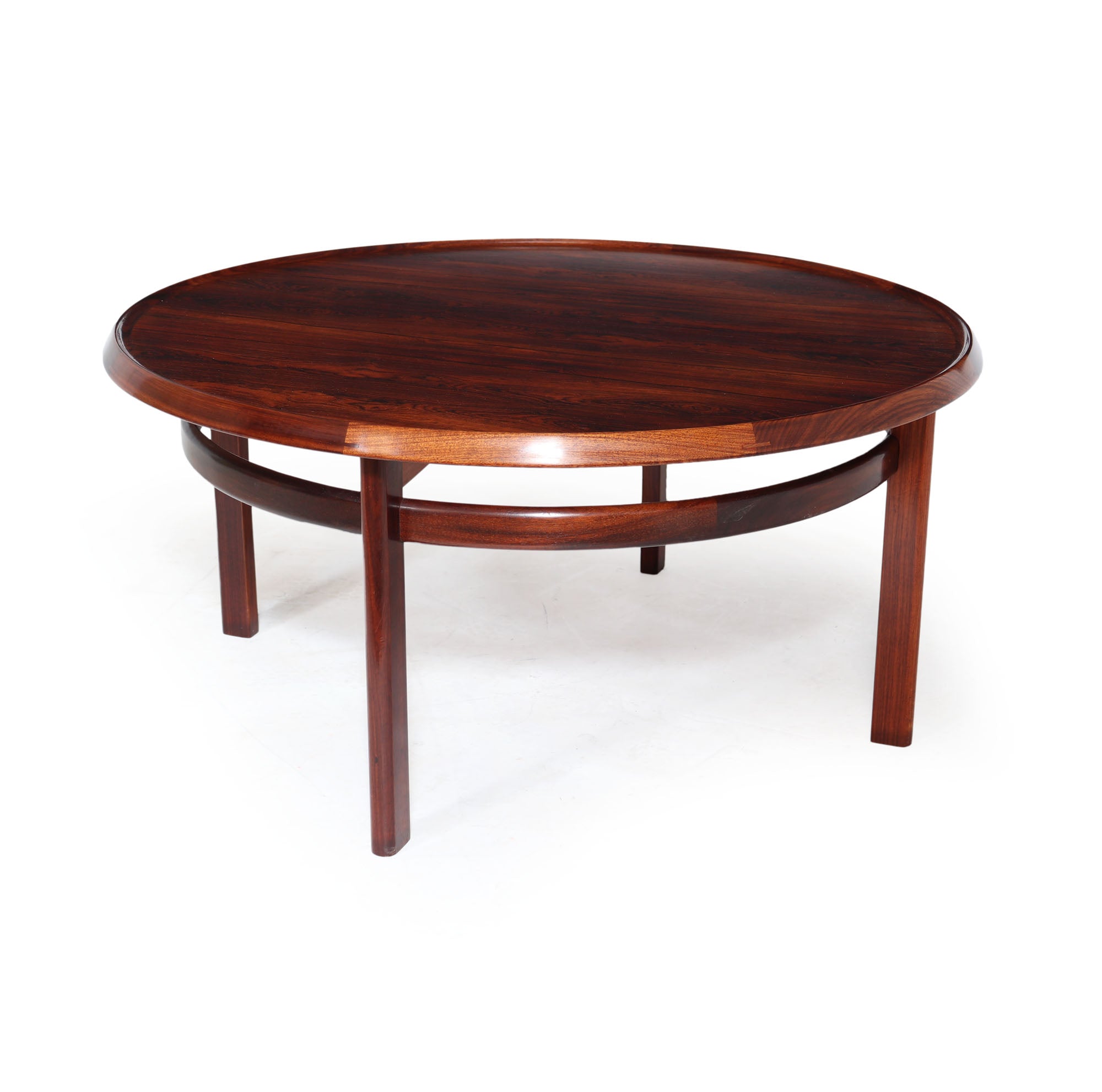mid century round coffee table