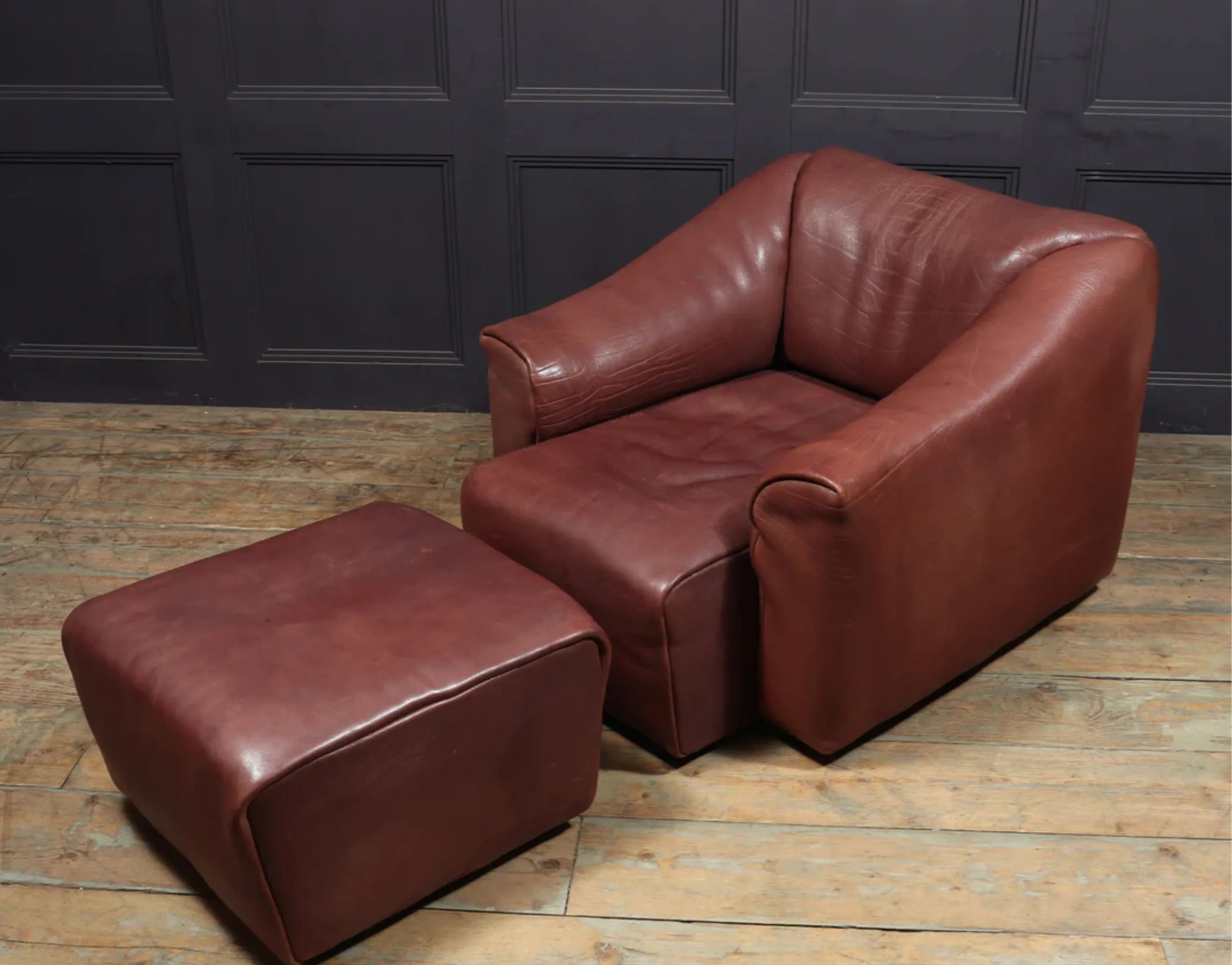 Mid Century Leather Chairs