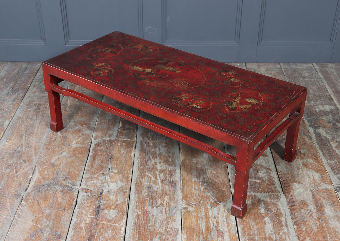 1920s Chinese Red Lacquer Coffee Table with Gilded Decoration – The ...