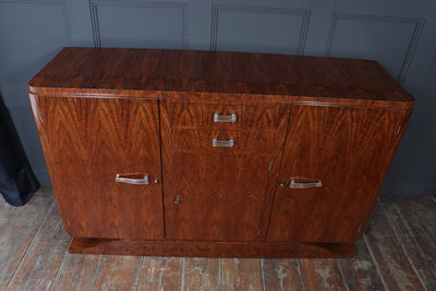 1925 Art Deco Figured Walnut Sideboard
