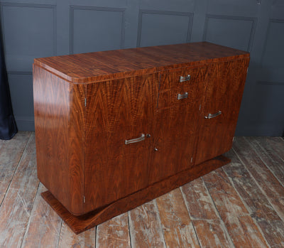 1925 Art Deco Figured Walnut Sideboard