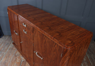 1925 Art Deco Figured Walnut Sideboard