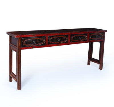 19th Century Chinese Lacquered Console Table