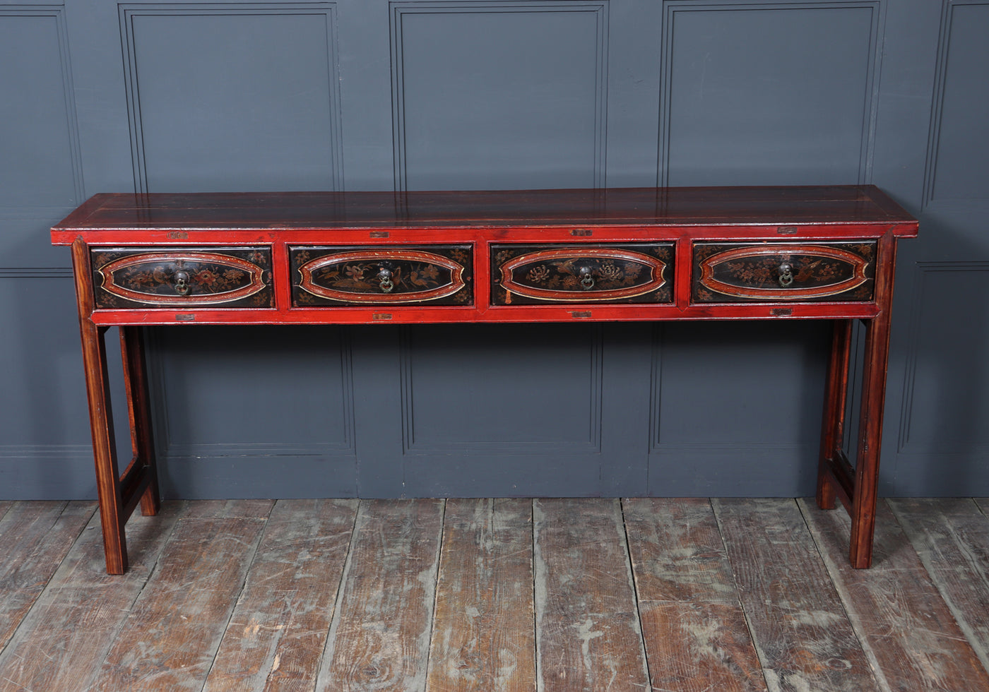 19th Century Chinese Lacquered Console Table
