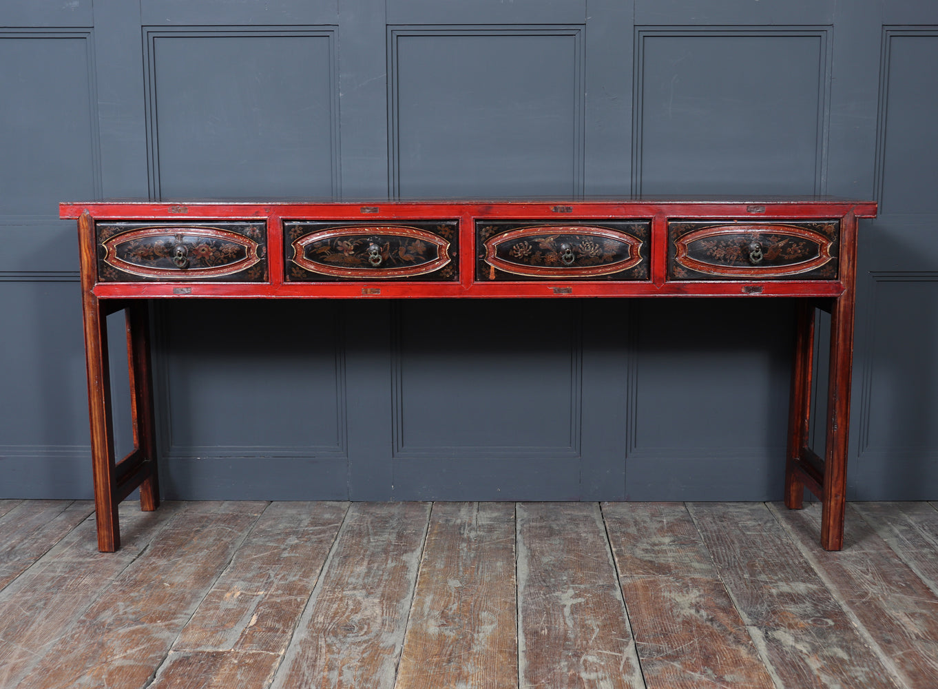 19th Century Chinese Lacquered Console Table