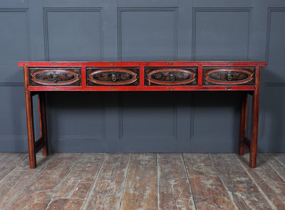 19th Century Chinese Lacquered Console Table