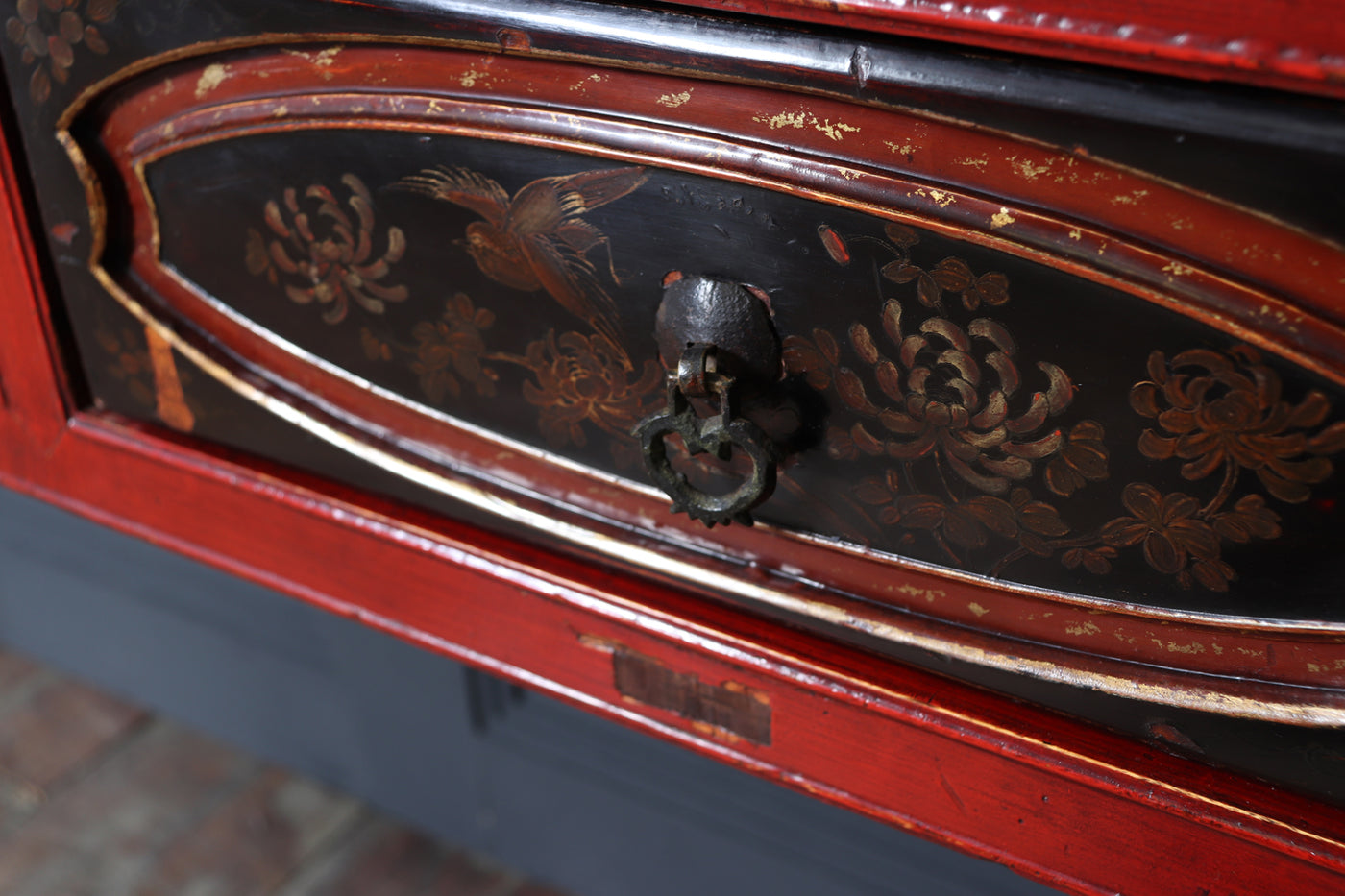 19th Century Chinese Lacquered Console Table