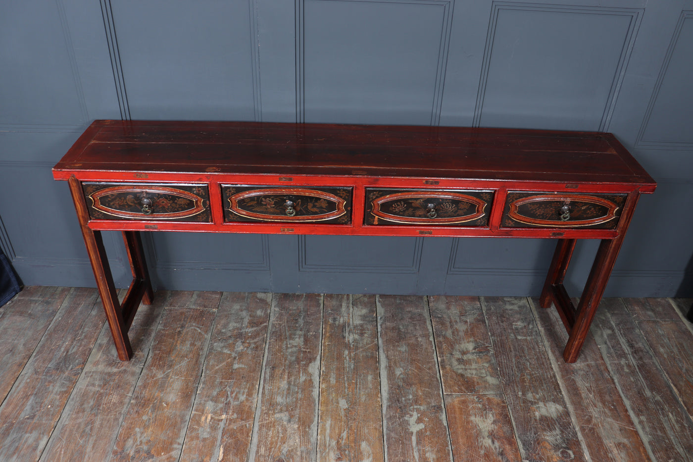 19th Century Chinese Lacquered Console Table