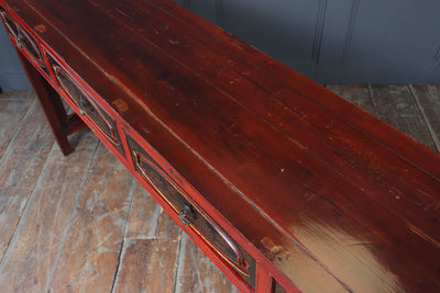 19th Century Chinese Lacquered Console Table