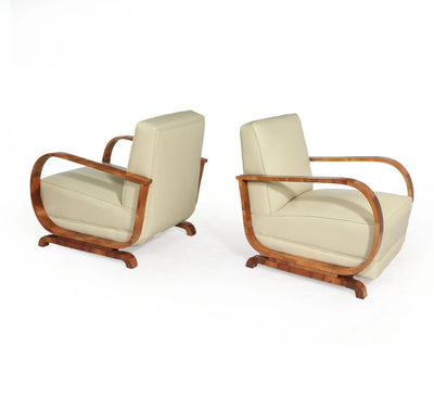 Art Deco Armchairs side