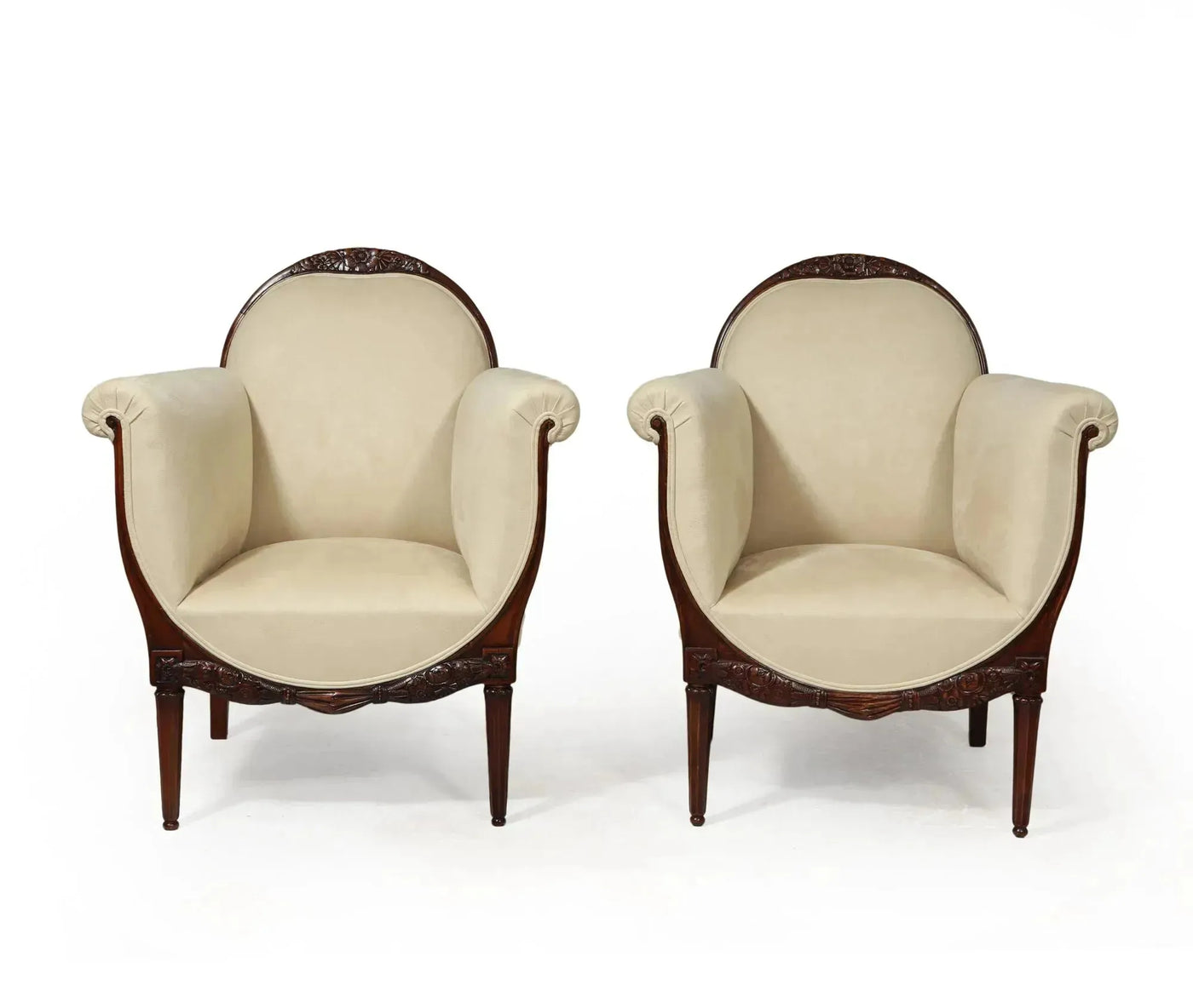 Art Deco Armchairs by Paul Follot