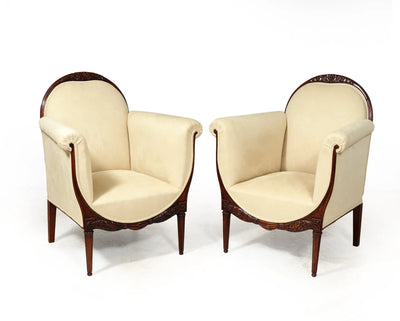 Art Deco Armchairs by Paul Follot