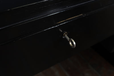 Art Deco Black Ebonised Desk 1930's