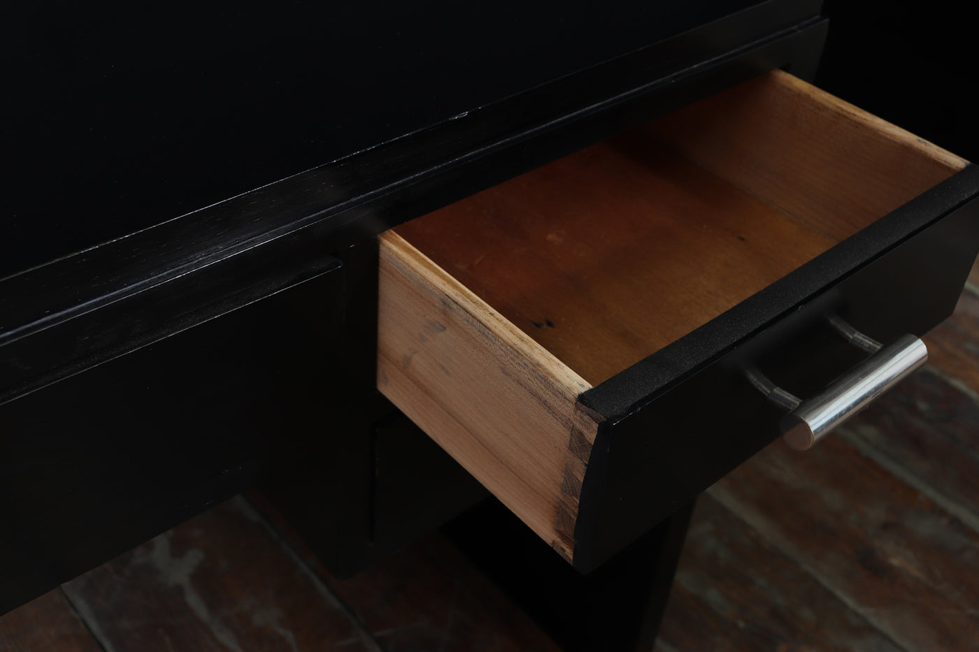 Art Deco Black Ebonised Desk 1930's