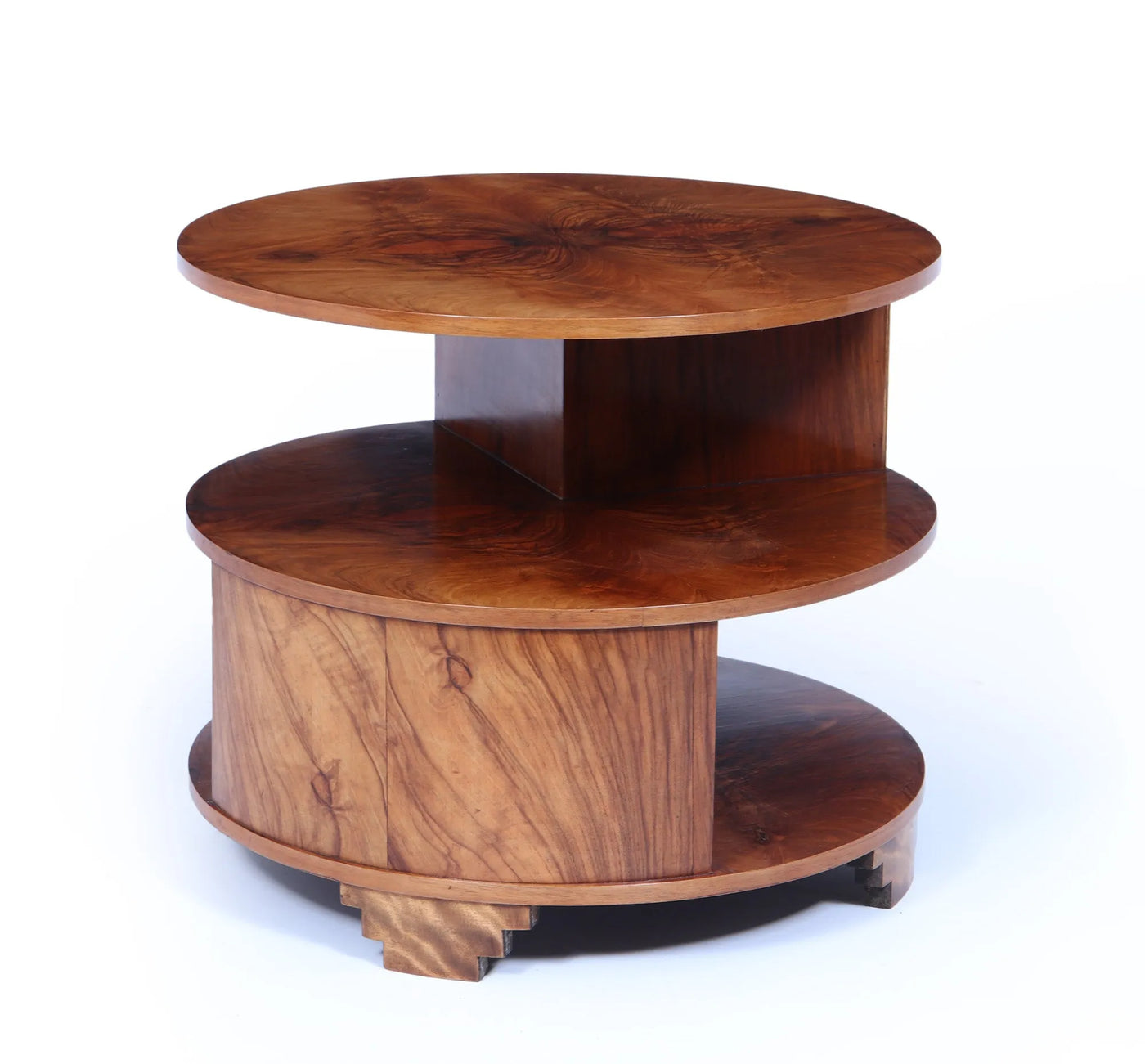 Art Deco Book Coffee Table in Walnut