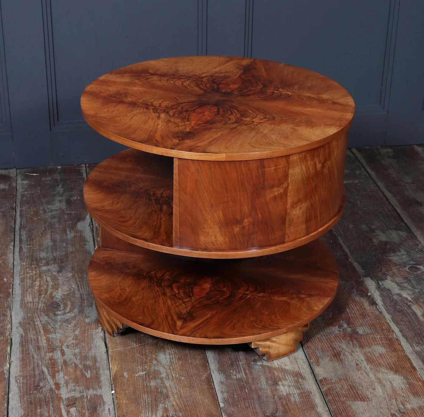 Art Deco Book Coffee Table in Walnut