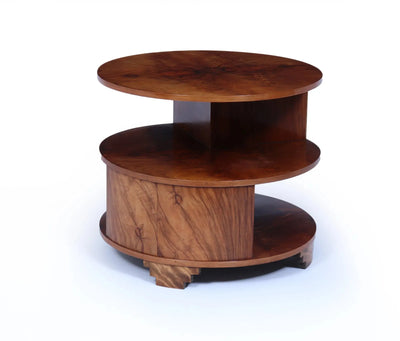 Art Deco Book Coffee Table in Walnut