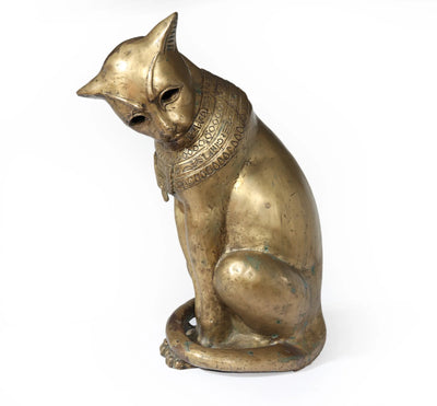 Art Deco Bronze Egyptian Cat goddess Bastet