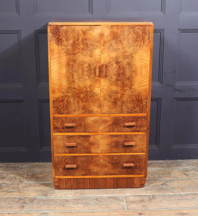 Art Deco Burr Walnut Tallboy room