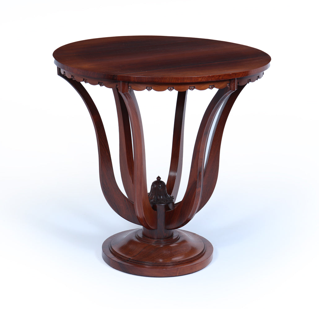 Art Deco Centre Table with Carved Detail