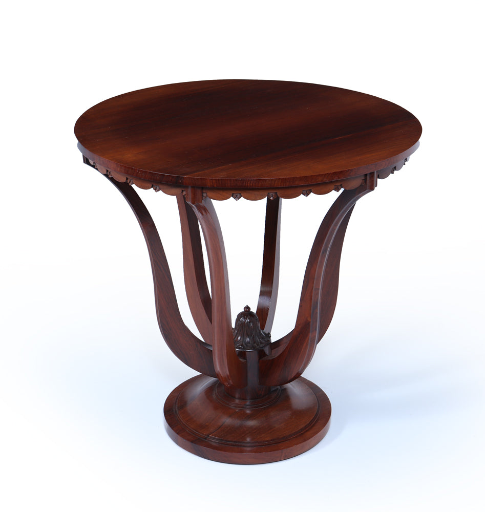 Art Deco Centre Table with Carved Detail