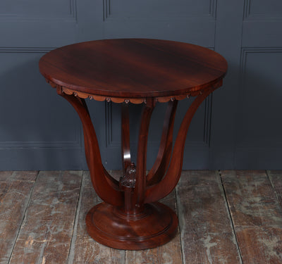 Art Deco Centre Table with Carved Detail