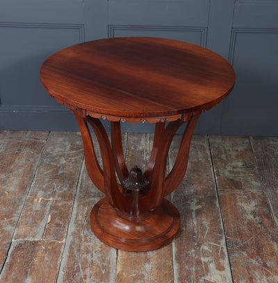 Art Deco Centre Table with Carved Detail