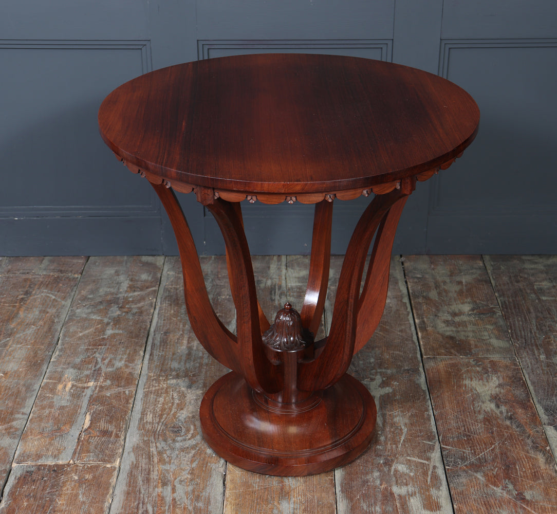 Art Deco Centre Table with Carved Detail
