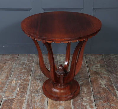 Art Deco Centre Table with Carved Detail