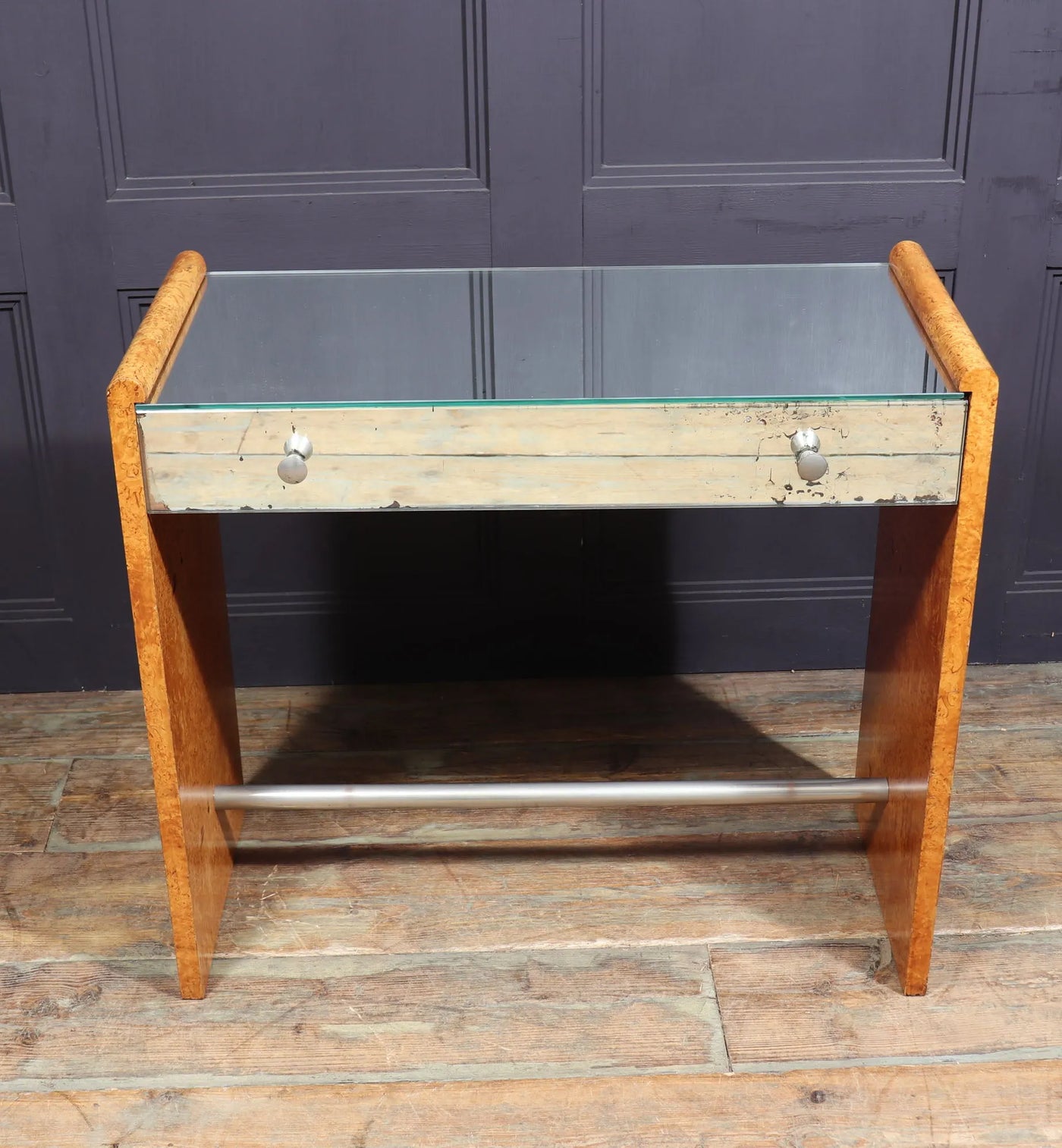 Art Deco Console Table by Jacques Adnet top