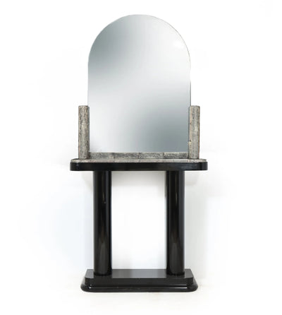 Art Deco Console and Mirror with Shagreen