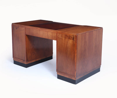 Art Deco Walnut Desk by Waring and Gillows