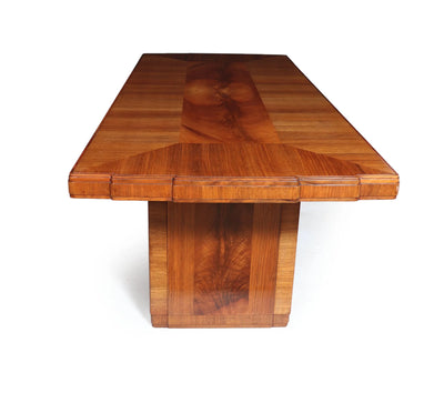 Art Deco Walnut Dining Table