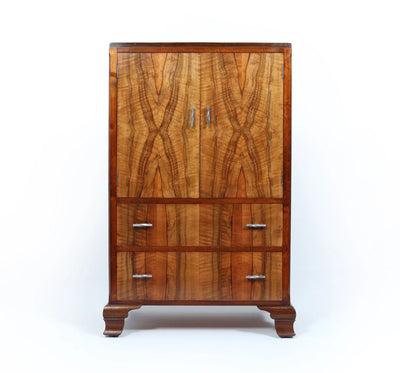 Art Deco Walnut Tallboy