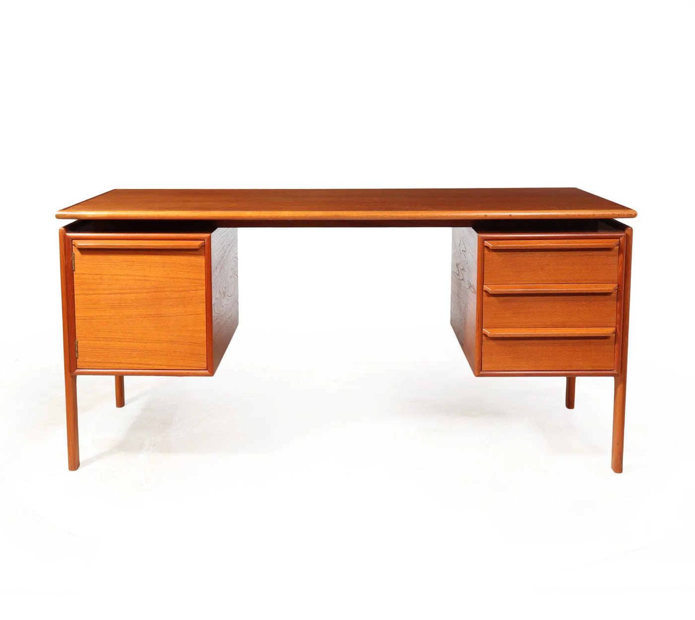 Danish Mid Century Teak Desk by Brouer