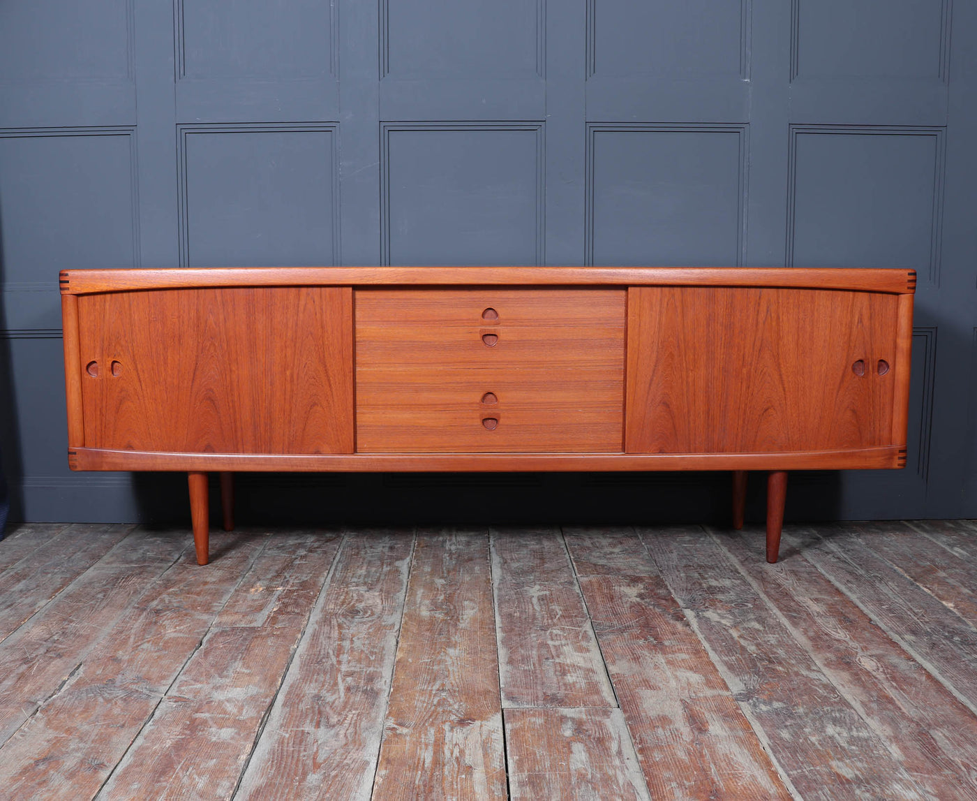 Danish Mid Century Teak Sideboard by H W Klien for  Bramin