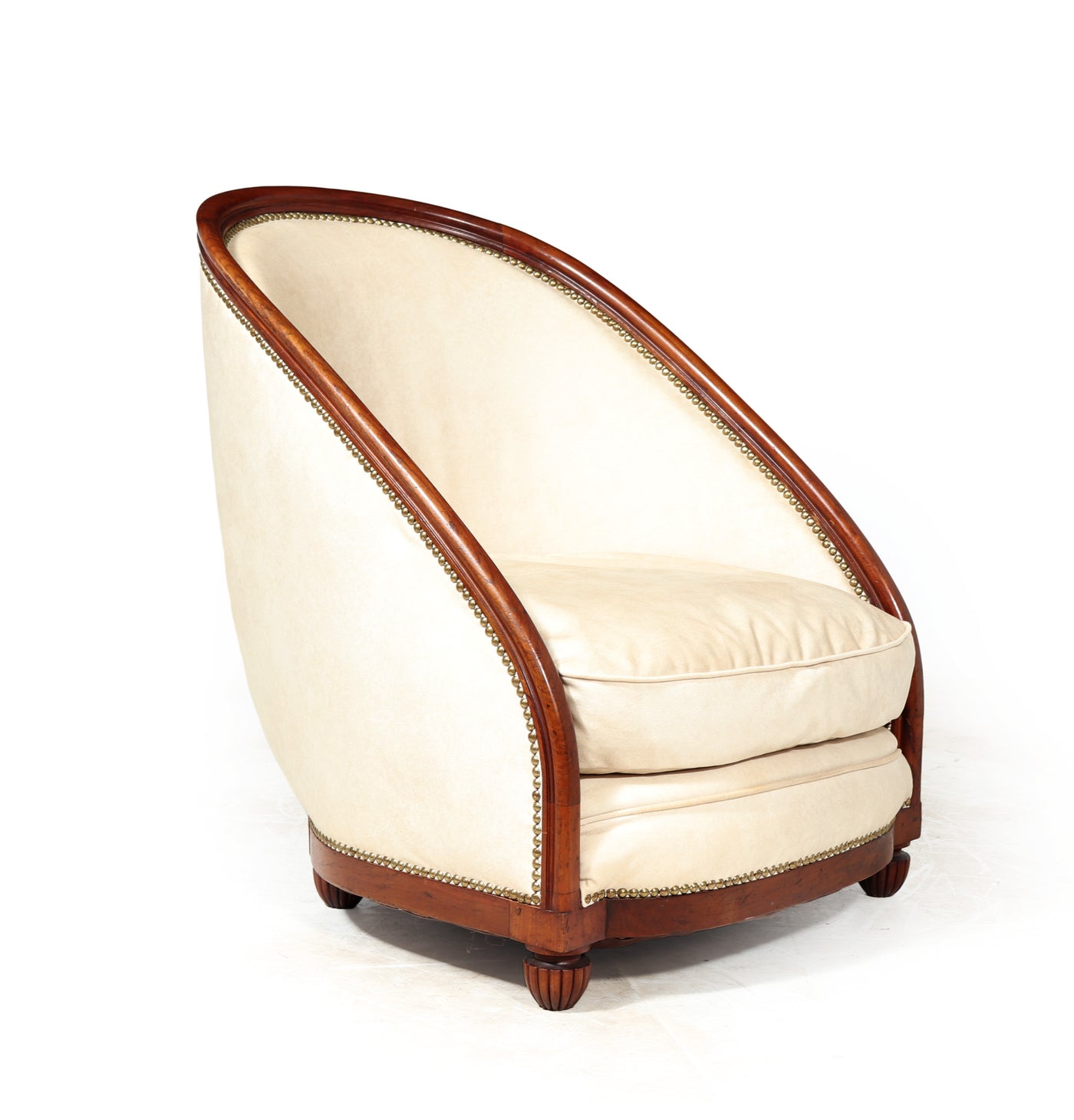 French Art Deco Slipper Armchair