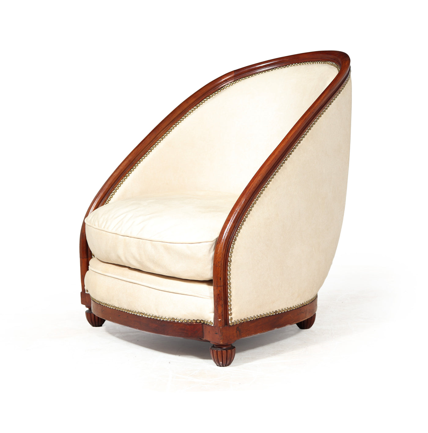 French Art Deco Slipper Armchair