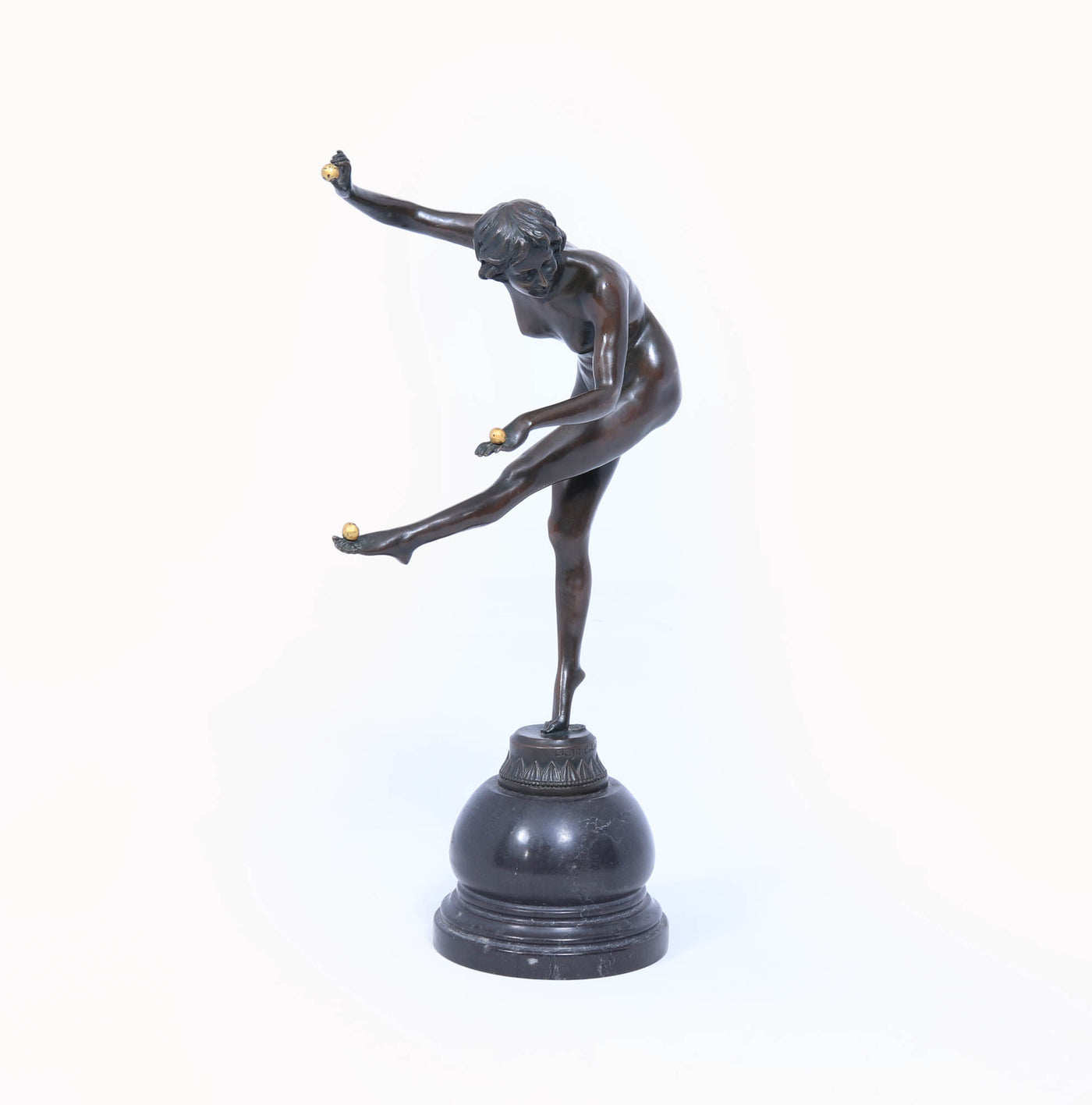 French Art Deco Bronze Sculpture of the Juggler